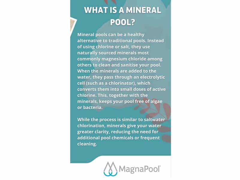 What is a mineral pool? pool shop taree